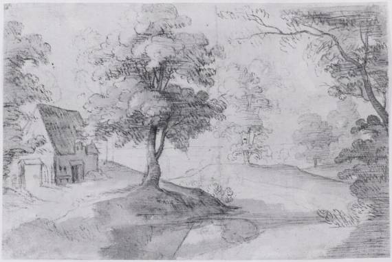 Jacques d'Arthois - Wooded Landscape with Small Cottage
