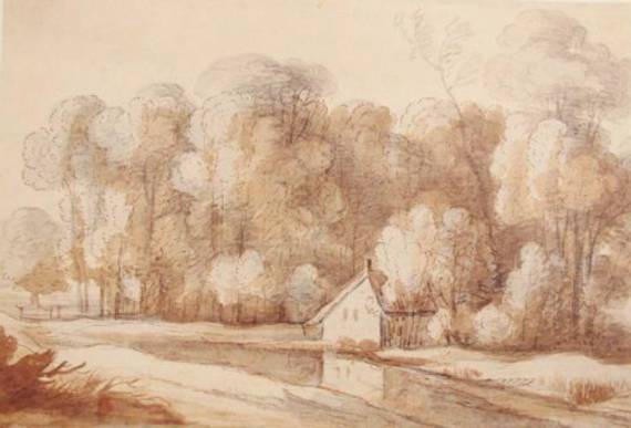 Jacques d'Arthois - Forest Scene with a House by a Stream