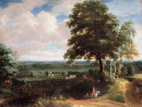 Jacques d'Arthois - Landscape with a Falcon Hunter